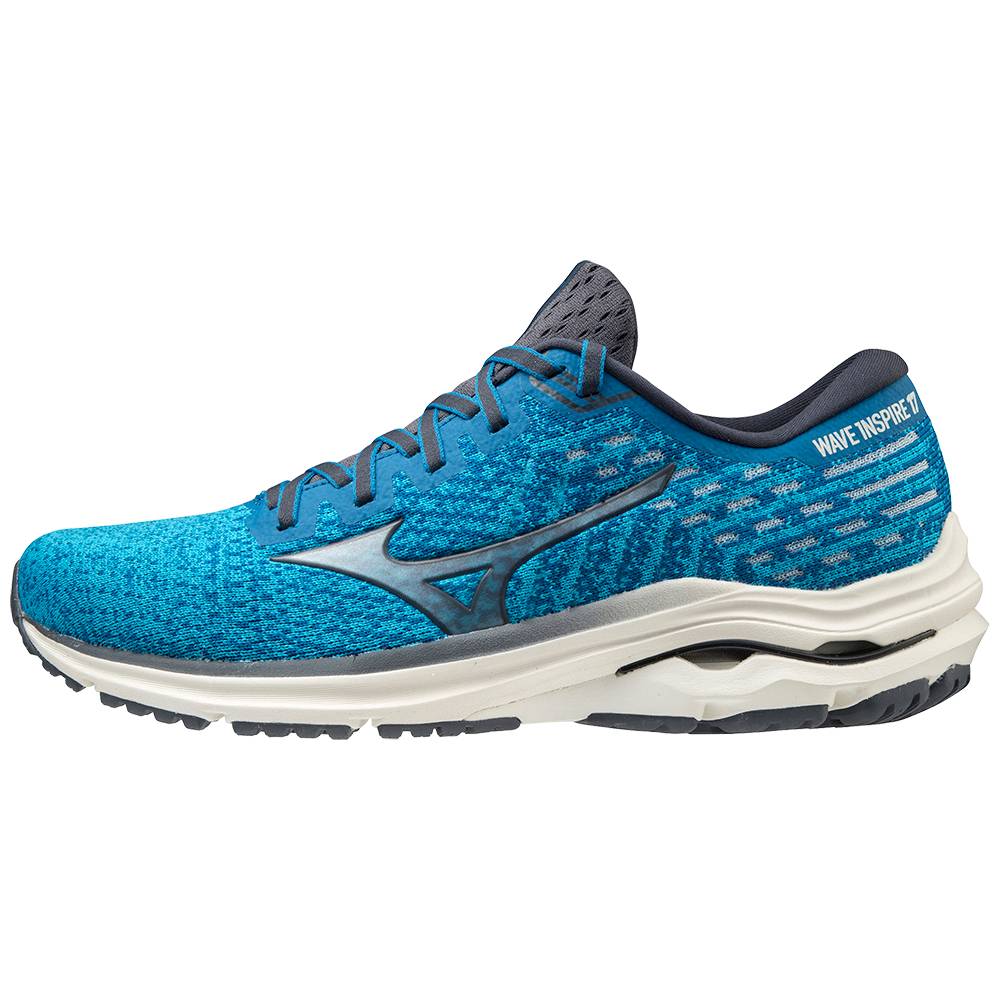 Sapatilhas Running Mizuno Wave Inspire 17 WAVEKNIT - Homem - Azuis - ISDXZ9314